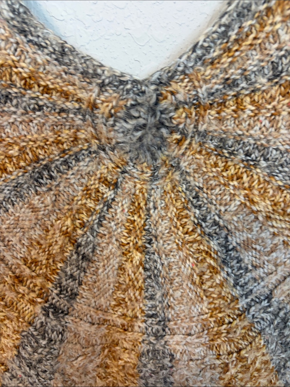 Free People Sunburst Open Back Sweater Rust Gray Size Large - Picture 3 of 7
